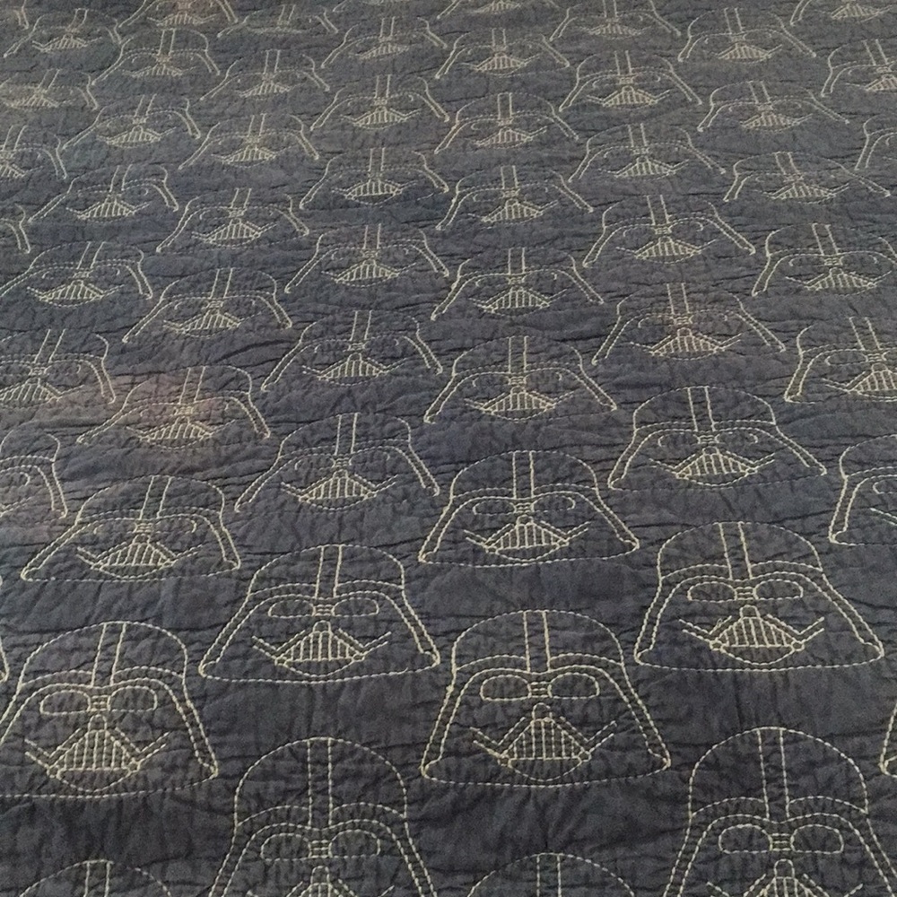 Pottery Barn Star Wars Darth Vader Quilt Queen